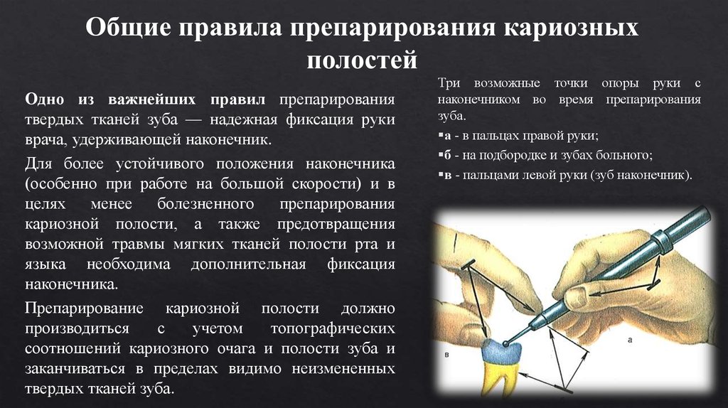 Полость применение. Этапы препарирования кариозных. Перечислите этапы препарирования кариозных полостей. Этапы обработки кариозной полости. Механический инструментарий для препарирования кариозных полостей.