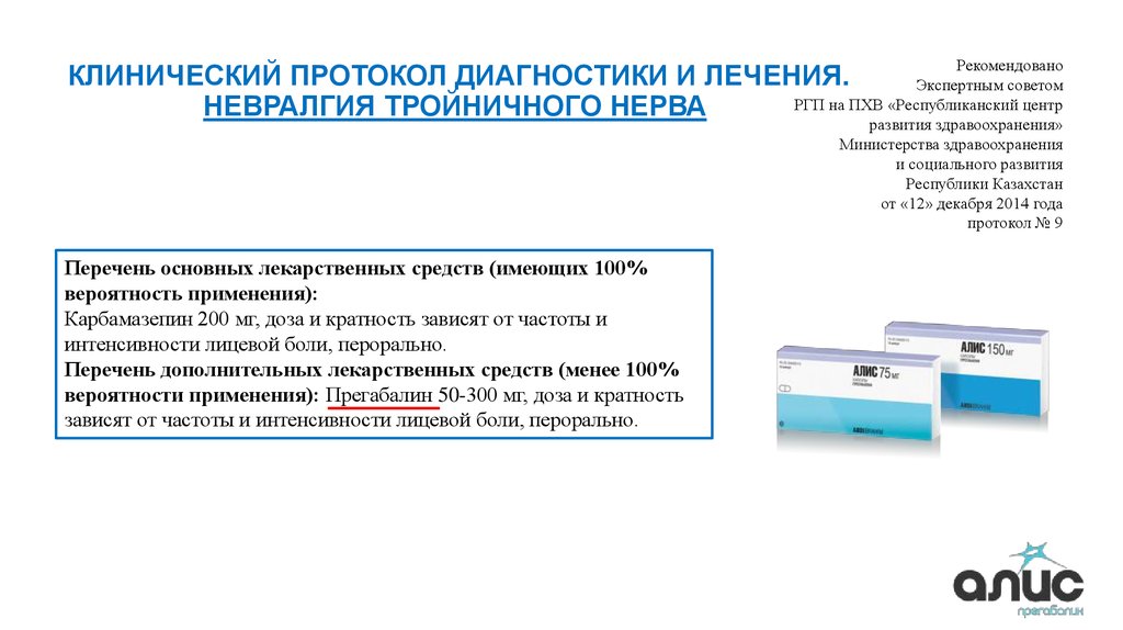 Невралгии тройничного нерва схема лечения