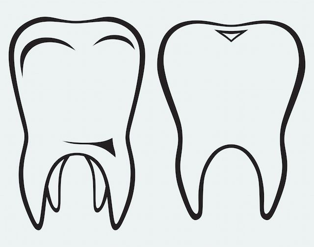 Как легко нарисовать зуб