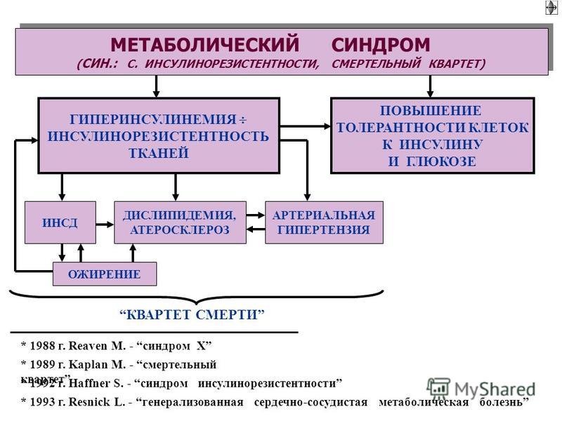 Синдромы обмена веществ