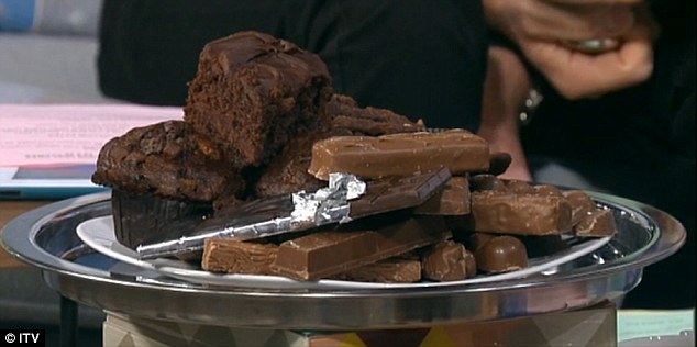 After a short session with The Speakmans, Rachel was able to resist this plate of chocolate offered to her