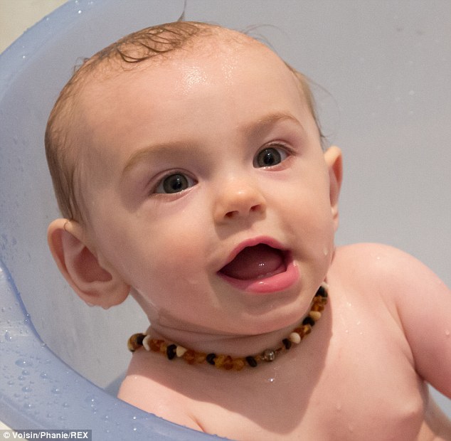 Ashleigh Ferguson found her daughter Ellie with one of the necklaces twisted around her neck in her cot, face down