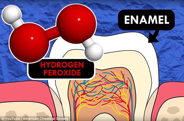 The tough enamel covering our teeth is largely made up of a mineral called hydroxyapatite - calcium and phosphate ions arranged into rod-shaped crystals. But molecules of food and drink can become lodged between these crystals, discolouring the teeth