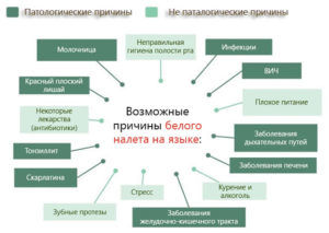 Причины появления налёта на языке 