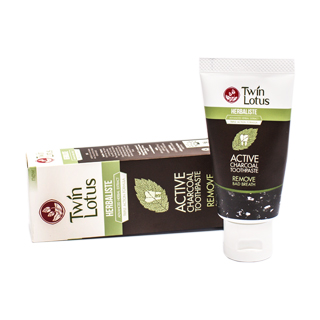 Зубная паста Twin Lotus Bamboo Charcoal с углем бамбука