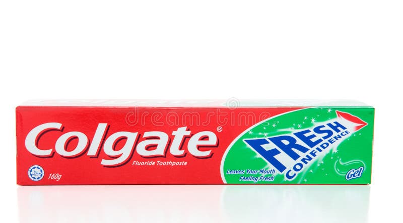 Colgate Fresh Confidence Toothpaste stock photos