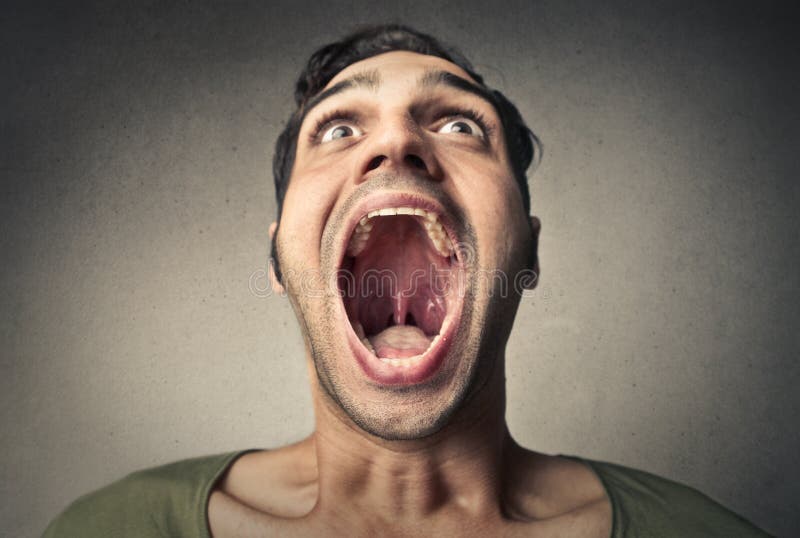 Open mouth stock photography