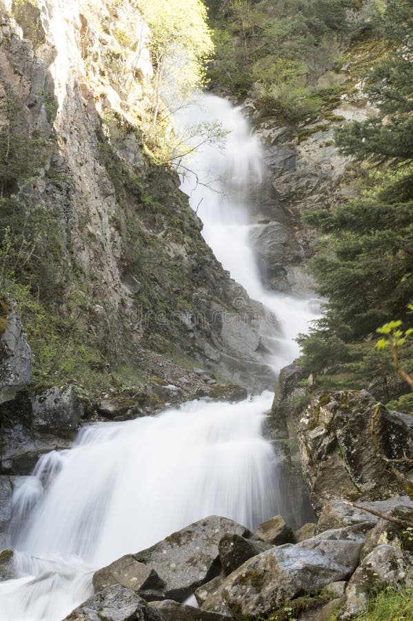 The Lower Reid Falls in Skagway, Alaska stock photography