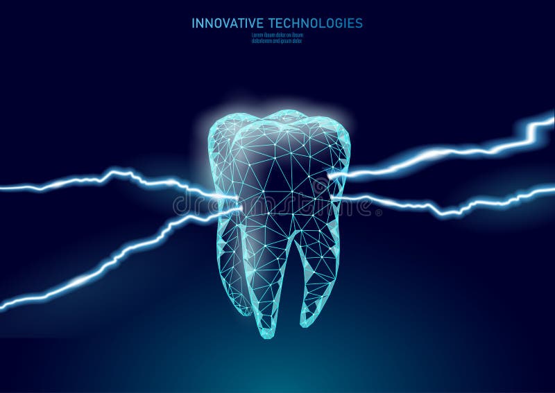 Tooth cavity chronic disease painful concept. Medical help therapy treatment. Innovation laser dentistry pain. Oral stock illustration