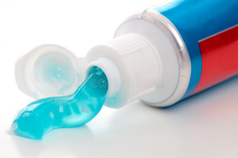 Toothpaste with breath strips royalty free stock images