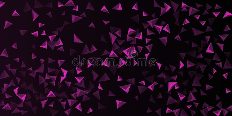 Triangle background. Abstract composition of triangular crystals. stock illustration
